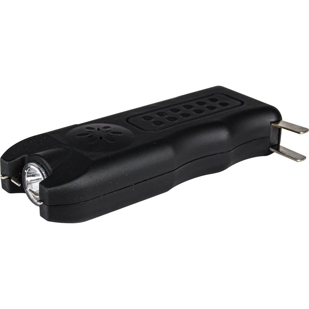 80,000,000 volt MultiGuard Stun Gun Alarm and Flashlight with Built in Charger Black view 3